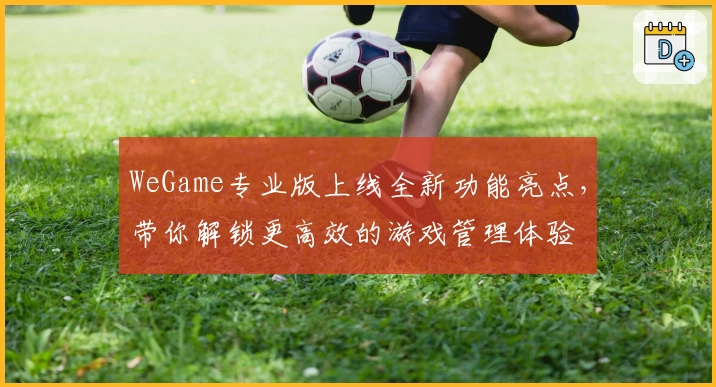 WeGame专业版上线全新功能亮点,带你解锁更高效的游戏管理体验